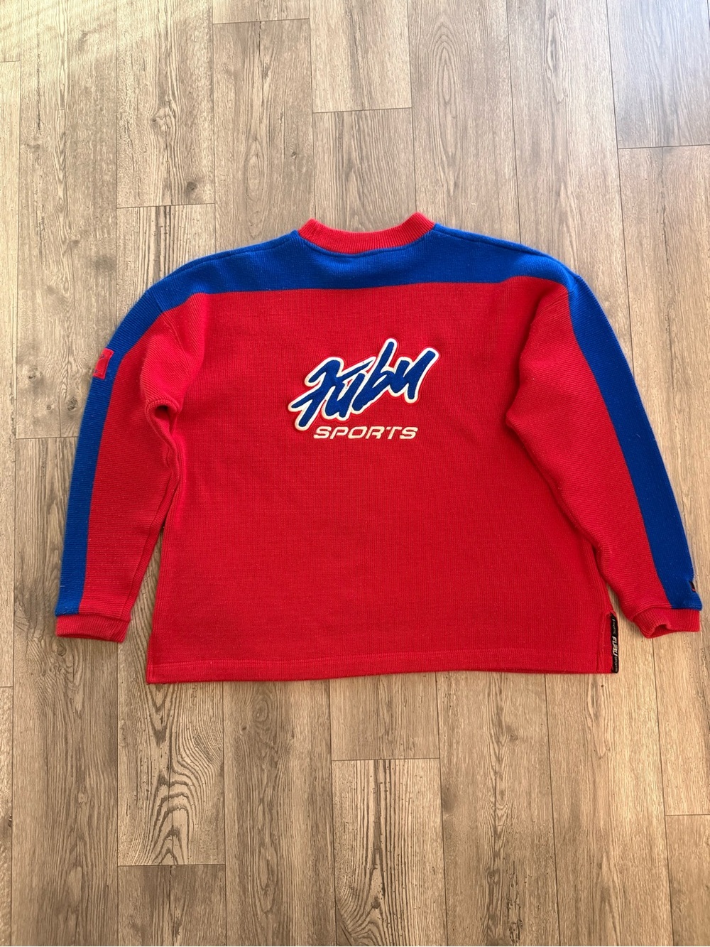 Fubu Sport Vintage 1992 Red & Blue Men’s Size: XXXL Pullover Sweater Oversized